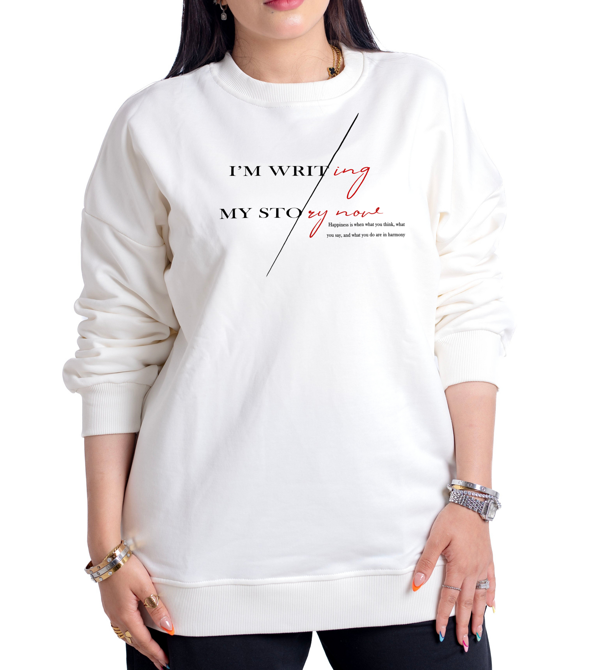 Sweatshirt Im writ - Mink Pink Store