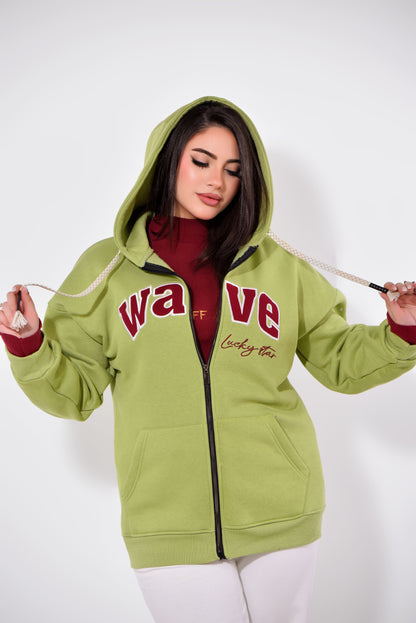 Wave Lucky Star Zip Hoodie