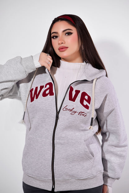 Wave Lucky Star Zip Hoodie