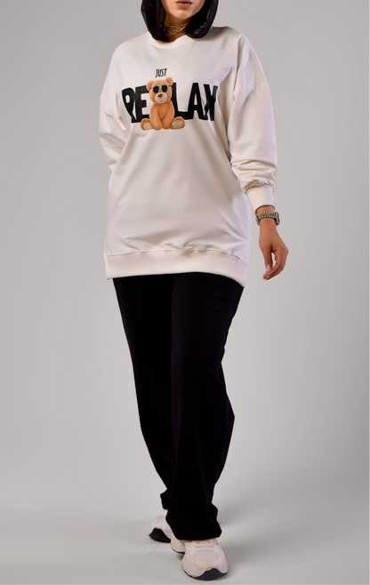 Sweatshirt just Relax - Mink Pink Store