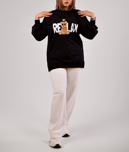 Sweatshirt just Relax - Mink Pink Store