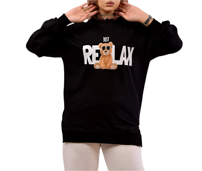 Sweatshirt just Relax - Mink Pink Store
