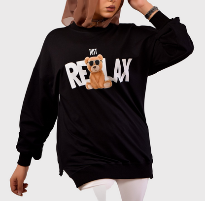 Sweatshirt just Relax - Mink Pink Store