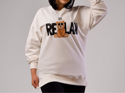Sweatshirt just Relax - Mink Pink Store