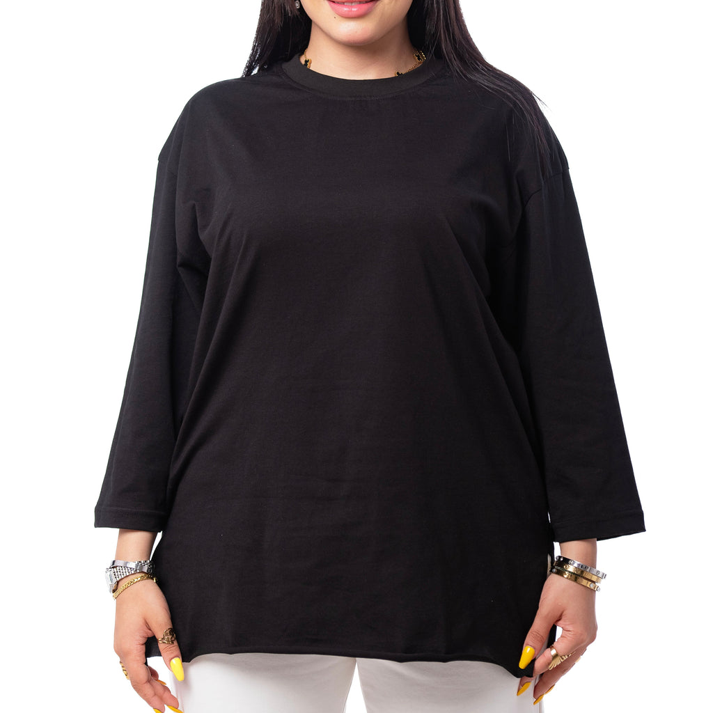 basic T-shirt cotton - long-sleeved - Mink Pink Store