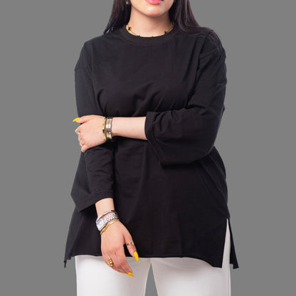 basic T-shirt cotton - long-sleeved - Mink Pink Store