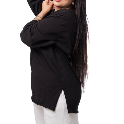 basic T-shirt cotton - long-sleeved - Mink Pink Store