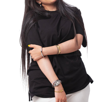 bashic t-shirt -Half a sleeve - Mink Pink Store