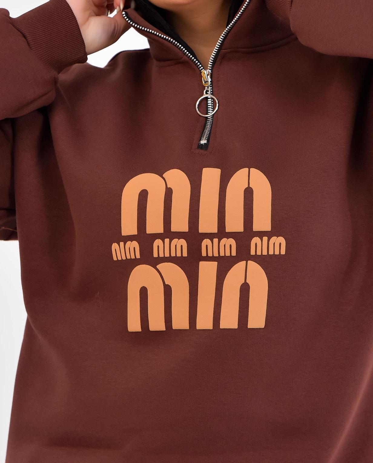 Oversized Half-Zip Sweatshirt