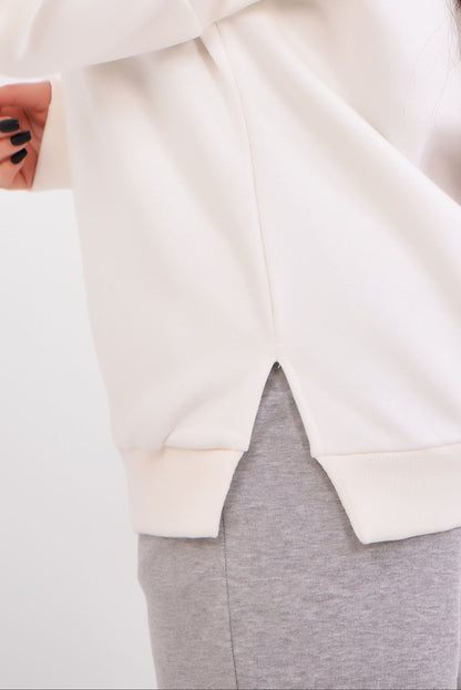 Oversized Half-Zip Sweatshirt NYC - Mink Pink Store