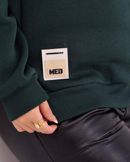 Luxe Relaxed Half-Zip Sweatshirt