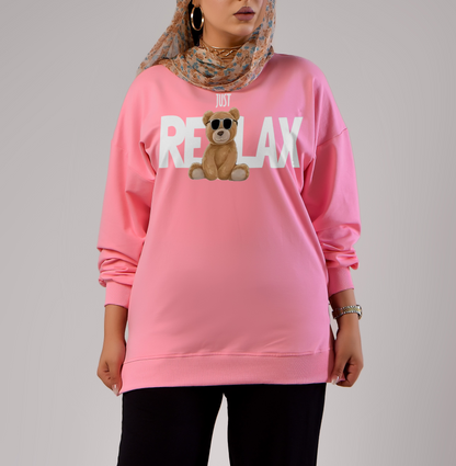 Sweatshirt just Relax - Mink Pink Store