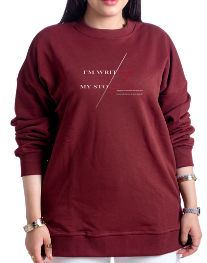 Sweatshirt Im writ - Mink Pink Store