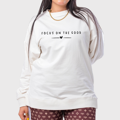 Sweatshirt -focus on the good - Mink Pink Store